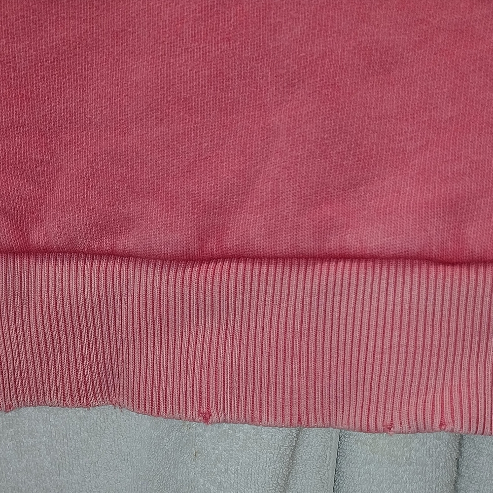 Pink Zip-Up Hoodie with White Logo Sz L - Picture 8 of 10